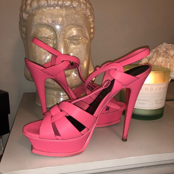 YSL TRIBUTE SANDAL. Such a pretty shoe. - Picture 3 of 5